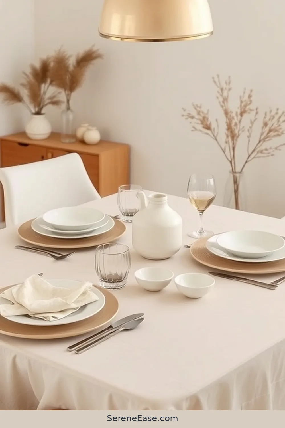 18 Ways to Incorporate Neutral Tones in Your Mid-Century Modern Dining Room Style 5 Select Minimalist Tableware in Soft Hues for 18 Ways to Incorporate Neutral Tones in Your Mid-Century Modern Dining Room Style