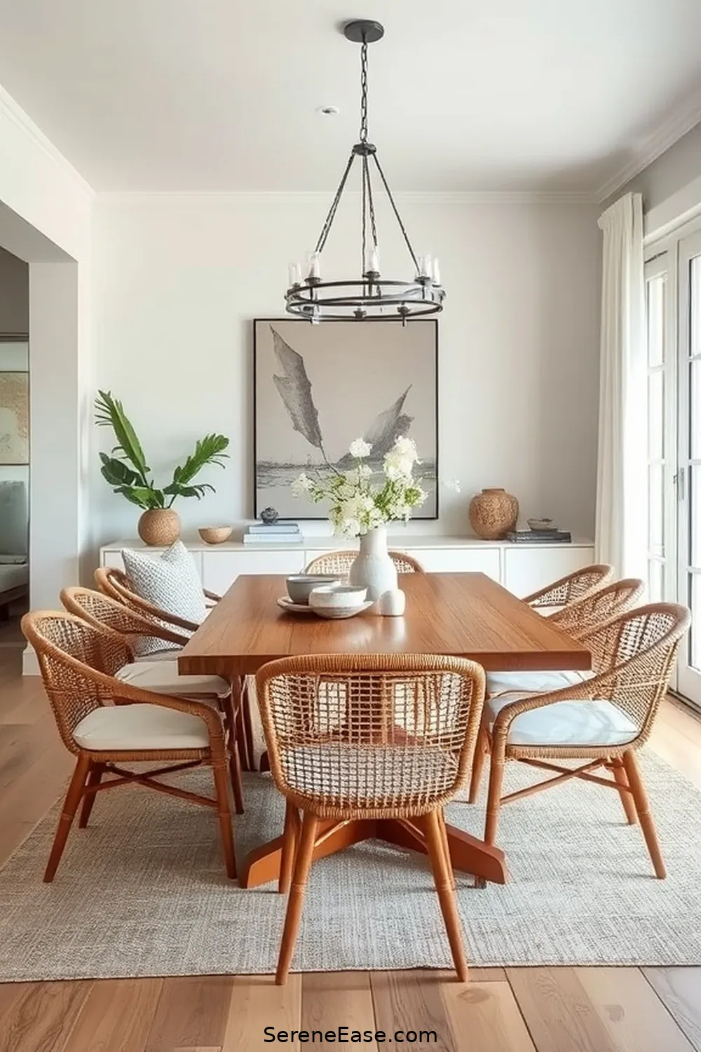 18 Ways to Incorporate Neutral Tones in Your Mid-Century Modern Dining Room Style 9 Utilize Natural Materials for a Harmonious Look for 18 Ways to Incorporate Neutral Tones in Your Mid-Century Modern Dining Room Style