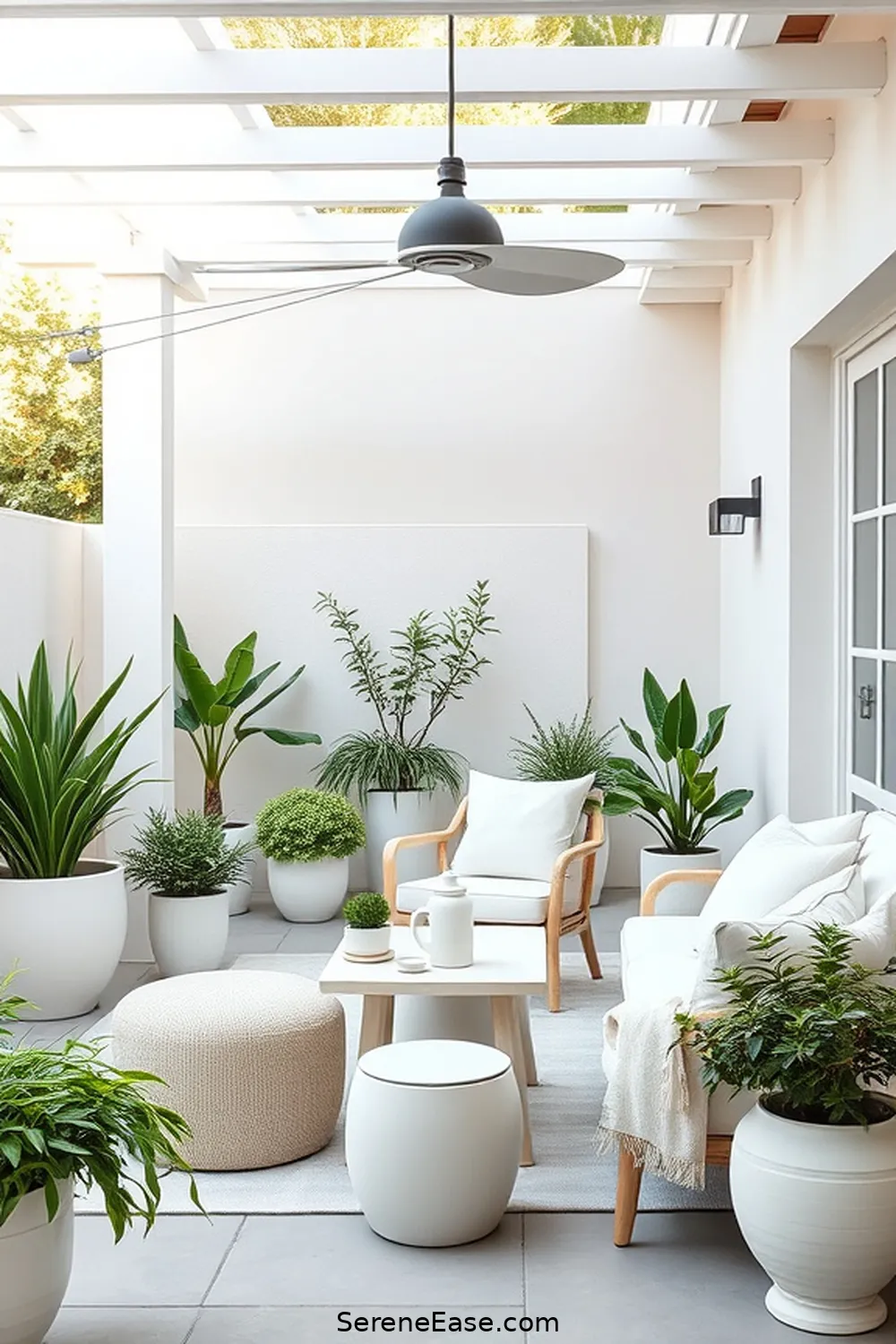 18 Ways to Incorporate Neutral Tones in Your Scandinavian Style Outdoor Patio 4 Opt for Light-Colored Furniture for 18 Ways to Incorporate Neutral Tones in Your Scandinavian Style Outdoor Patio