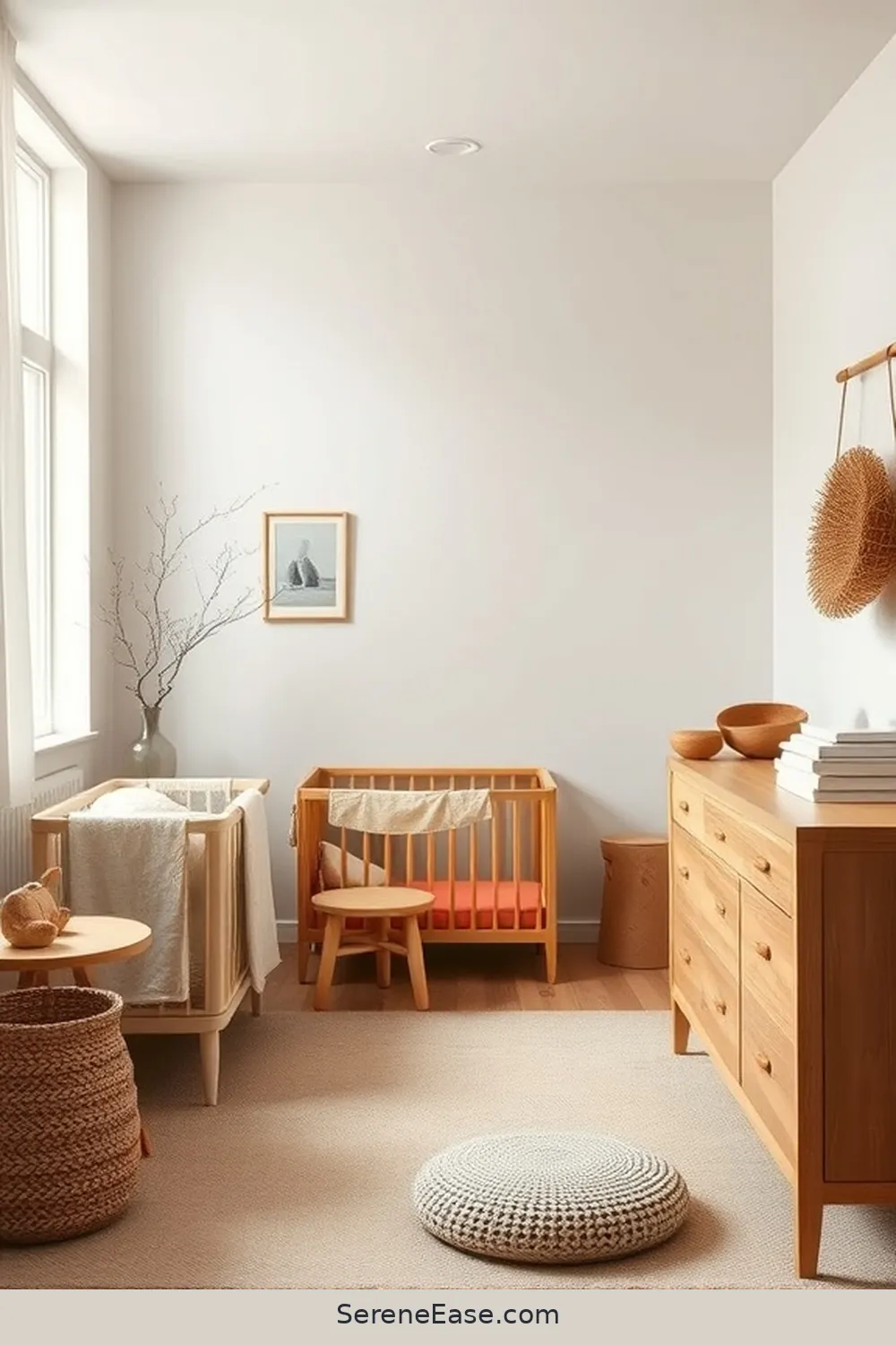 18 Ways to Incorporate Neutral Tones in a Mid-Century Modern Nursery Style 5 Incorporate Natural Wood Elements for 18 Ways to Incorporate Neutral Tones in a Mid-Century Modern Nursery Style
