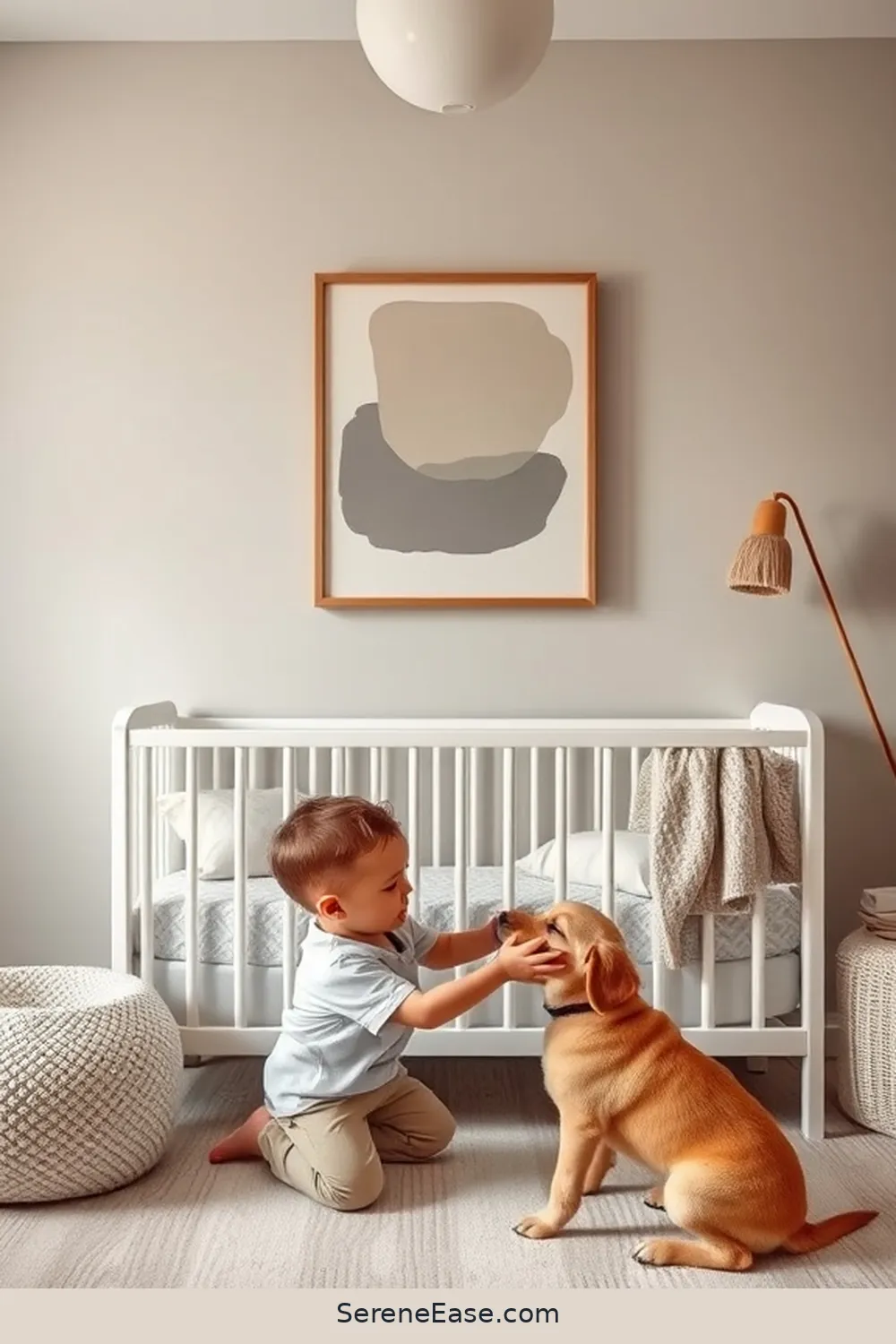 18 Ways to Incorporate Neutral Tones in a Mid-Century Modern Nursery Style 8 Utilize Wall Art in Muted Tones for 18 Ways to Incorporate Neutral Tones in a Mid-Century Modern Nursery Style