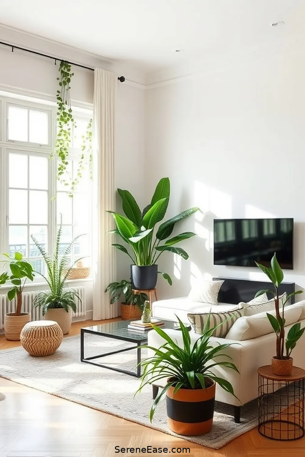 18 Ways to Incorporate Neutral Tones in a Minimalist Living Room Style 10 Incorporate Plants for a Touch of Color for 18 Ways to Incorporate Neutral Tones in a Minimalist Living Room Style