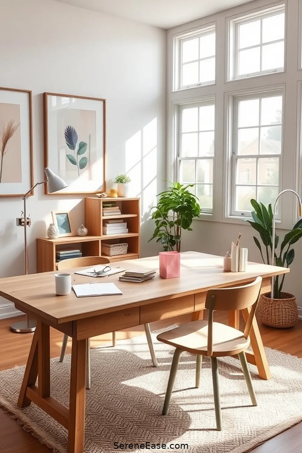 Add Pastel Artwork for 18 Ways to Incorporate Pastels Into Your Modern Farmhouse Office Style