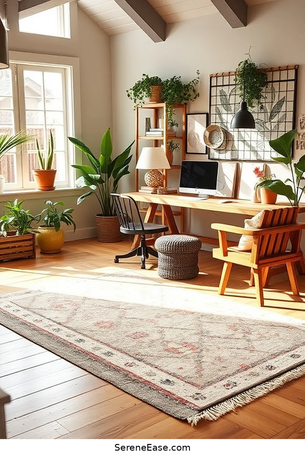 Add Pastel Rugs for 18 Ways to Incorporate Pastels Into Your Modern Farmhouse Office Style