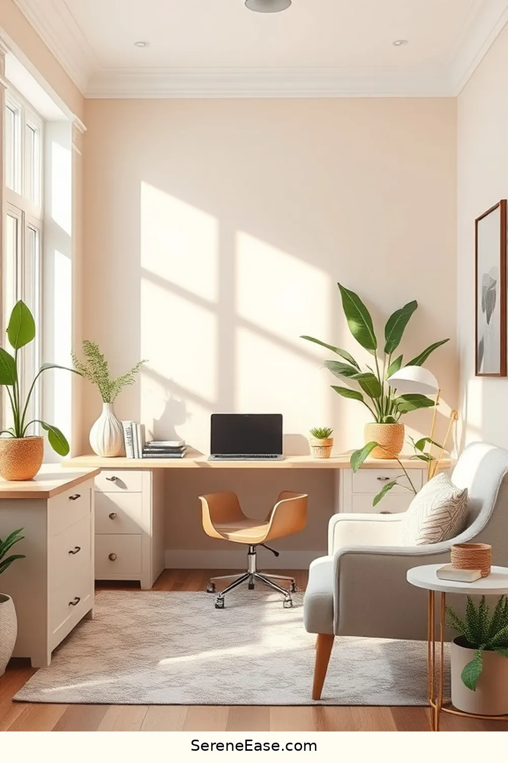 Create a Pastel Accent Wall for 18 Ways to Incorporate Pastels Into Your Modern Farmhouse Office Style