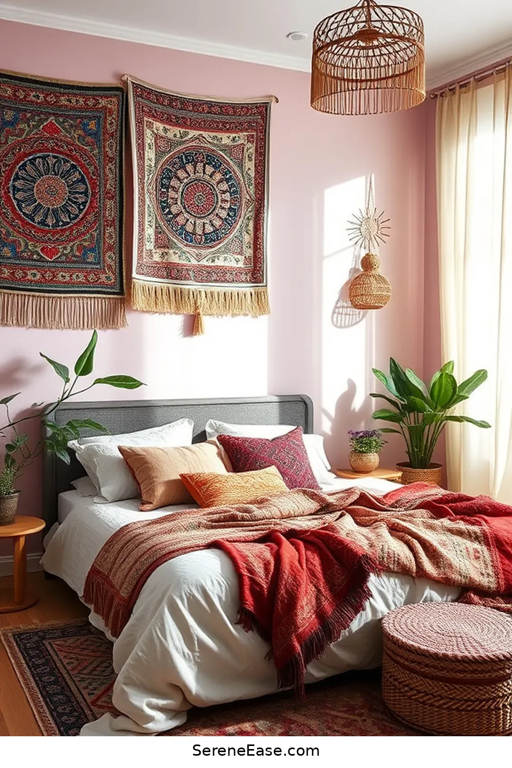 18 Ways to Incorporate Pastels in Bohemian Bedroom Style 5 Accent Walls in Pastel Shades for 18 Ways to Incorporate Pastels in Bohemian Bedroom Style