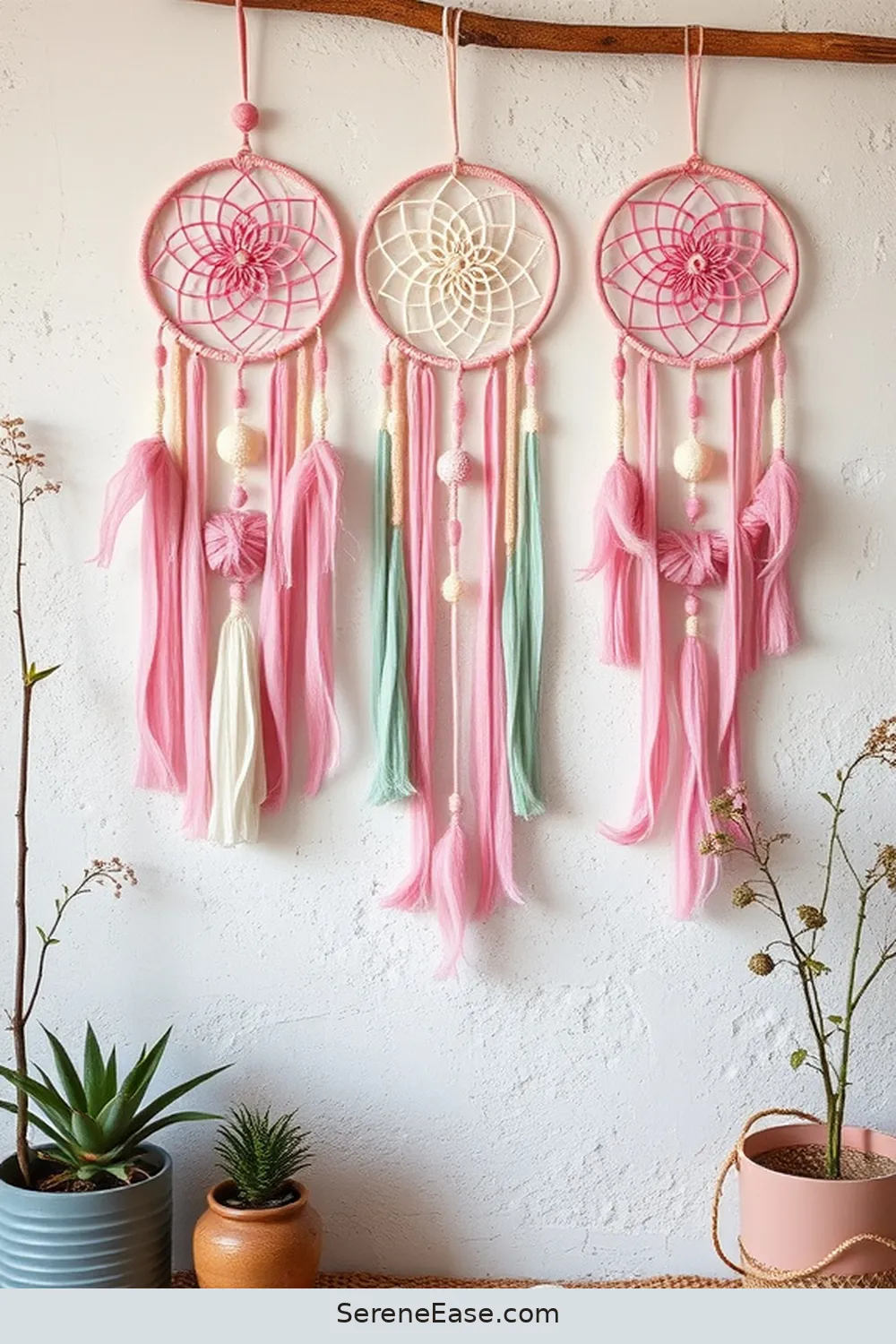 18 Ways to Incorporate Pastels in Bohemian Bedroom Style 18 Pastel Dreamcatchers and Wall Hangings for 18 Ways to Incorporate Pastels in Bohemian Bedroom Style