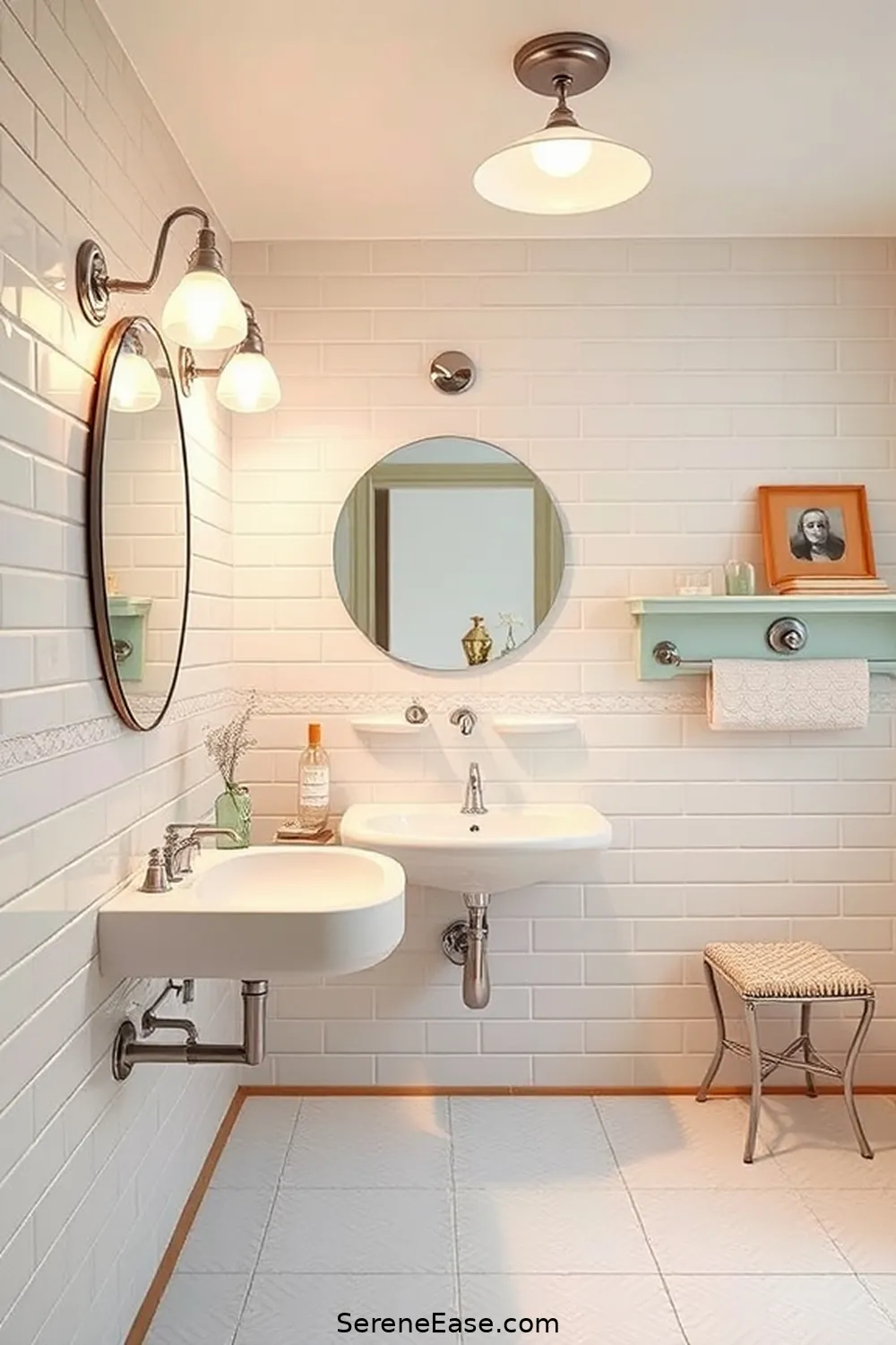 18 Ways to Incorporate Pastels in Your Mid Century Modern Bathroom Style 10 Incorporate Pastel Lighting Fixtures for 18 Ways to Incorporate Pastels in Your Mid Century Modern Bathroom Style