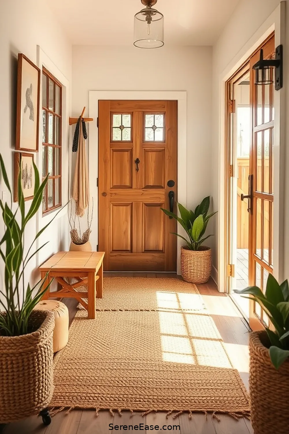 18 Ways to Use Earth Tones in Modern Farmhouse Entryway Style 18 Choose a Natural Fiber for Your Entryway Mat for 18 Ways to Use Earth Tones in Modern Farmhouse Entryway Style