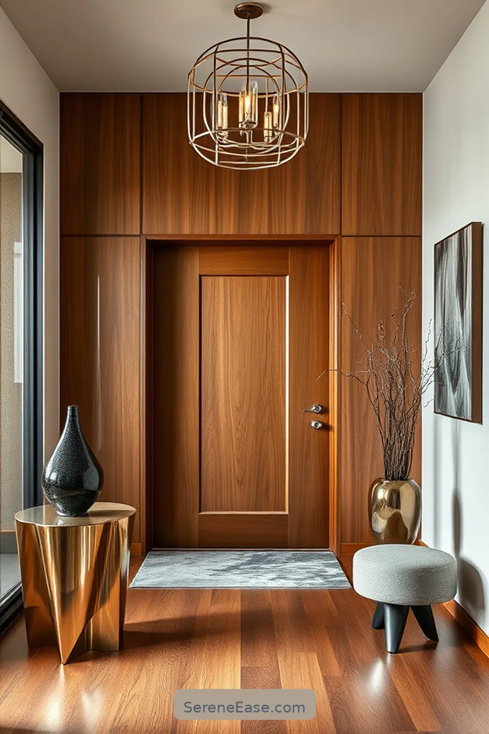 18 Ways to Use Metallic Accents in a Mid-Century Modern Entryway 9 Sculptural Objects for 18 Ways to Use Metallic Accents in a Mid-Century Modern Entryway