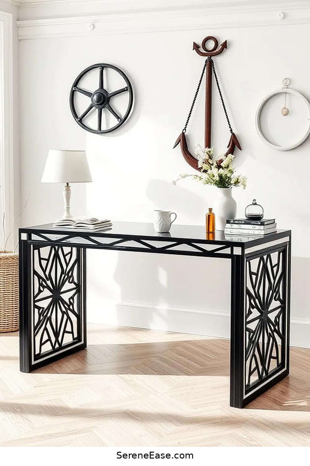 19 Chic Ways to Incorporate Black and White in Your Coastal Home Office Style 17 Unique Desk Designs for 19 Chic Ways to Incorporate Black and White in Your Coastal Home Office Style