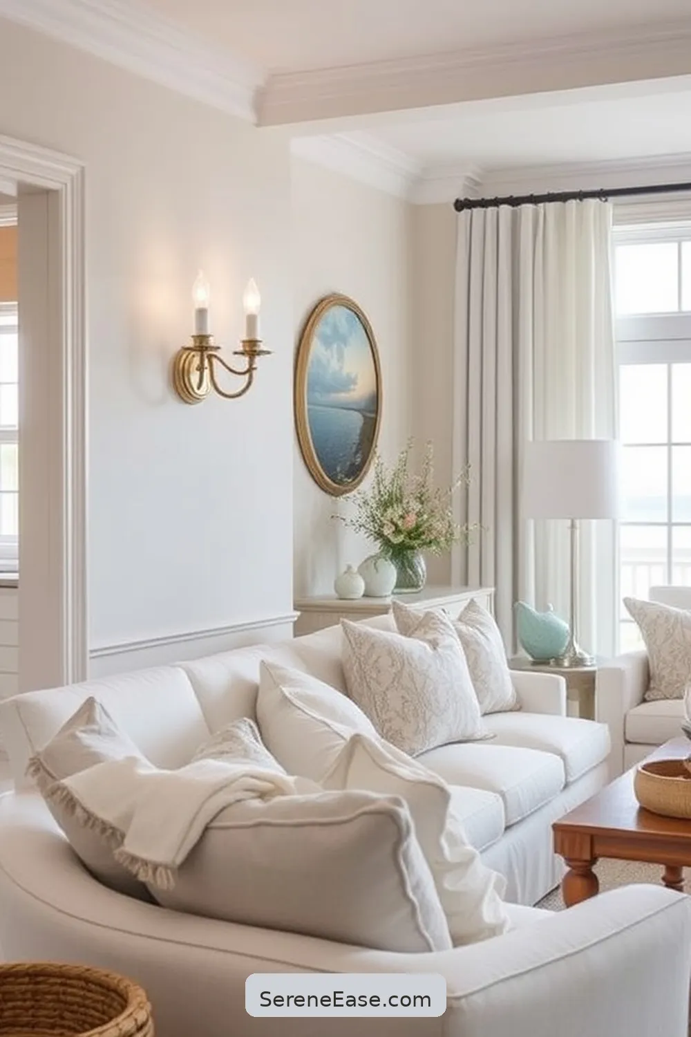 19 Stunning Ways to Incorporate Metallic Accents in Your Coastal Living Room Style 17 Incorporate Metallic Wall Sconces for 19 Stunning Ways to Incorporate Metallic Accents in Your Coastal Living Room Style