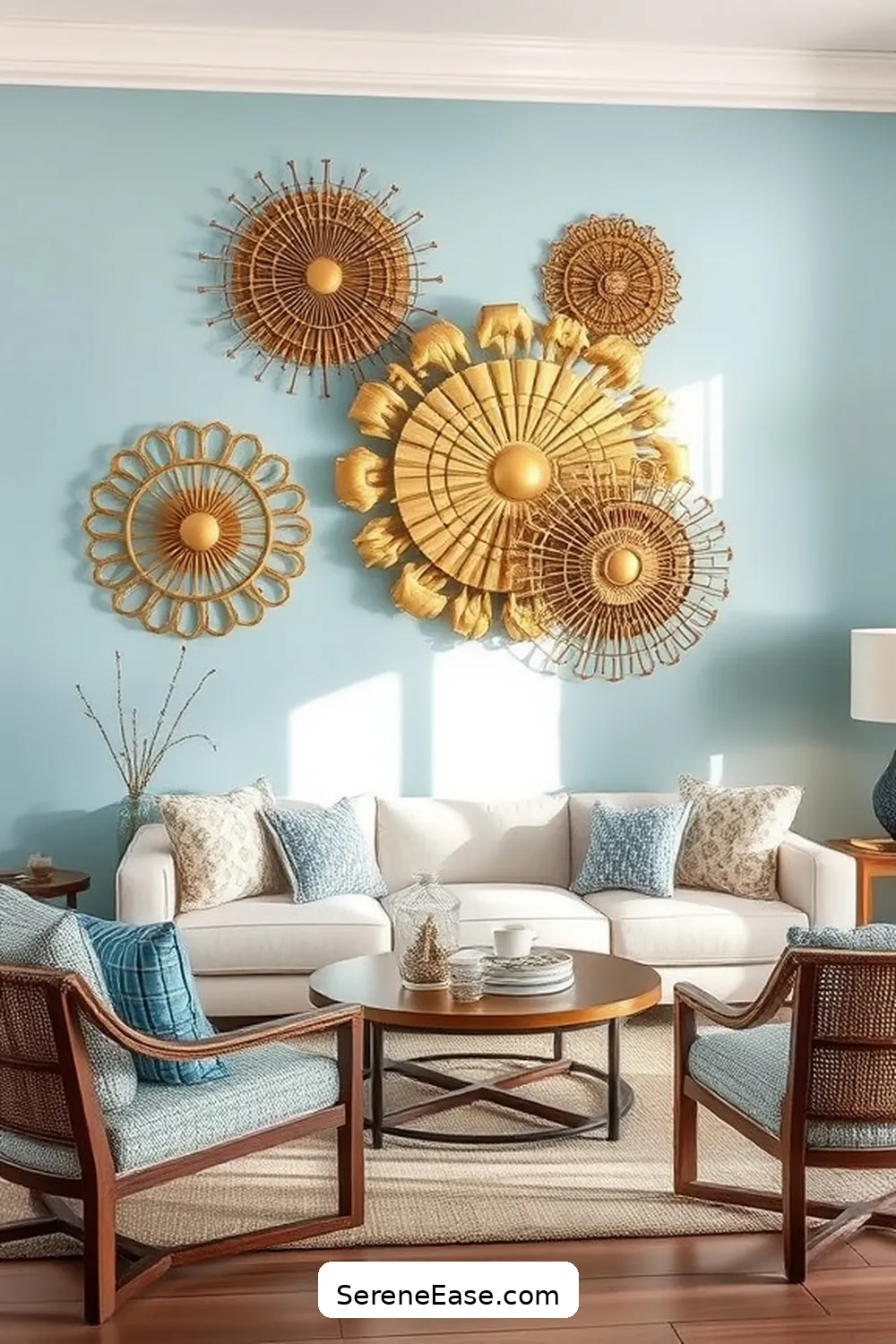 19 Stunning Ways to Incorporate Metallic Accents in Your Coastal Living Room Style 6 Select Metallic Wall Art for 19 Stunning Ways to Incorporate Metallic Accents in Your Coastal Living Room Style