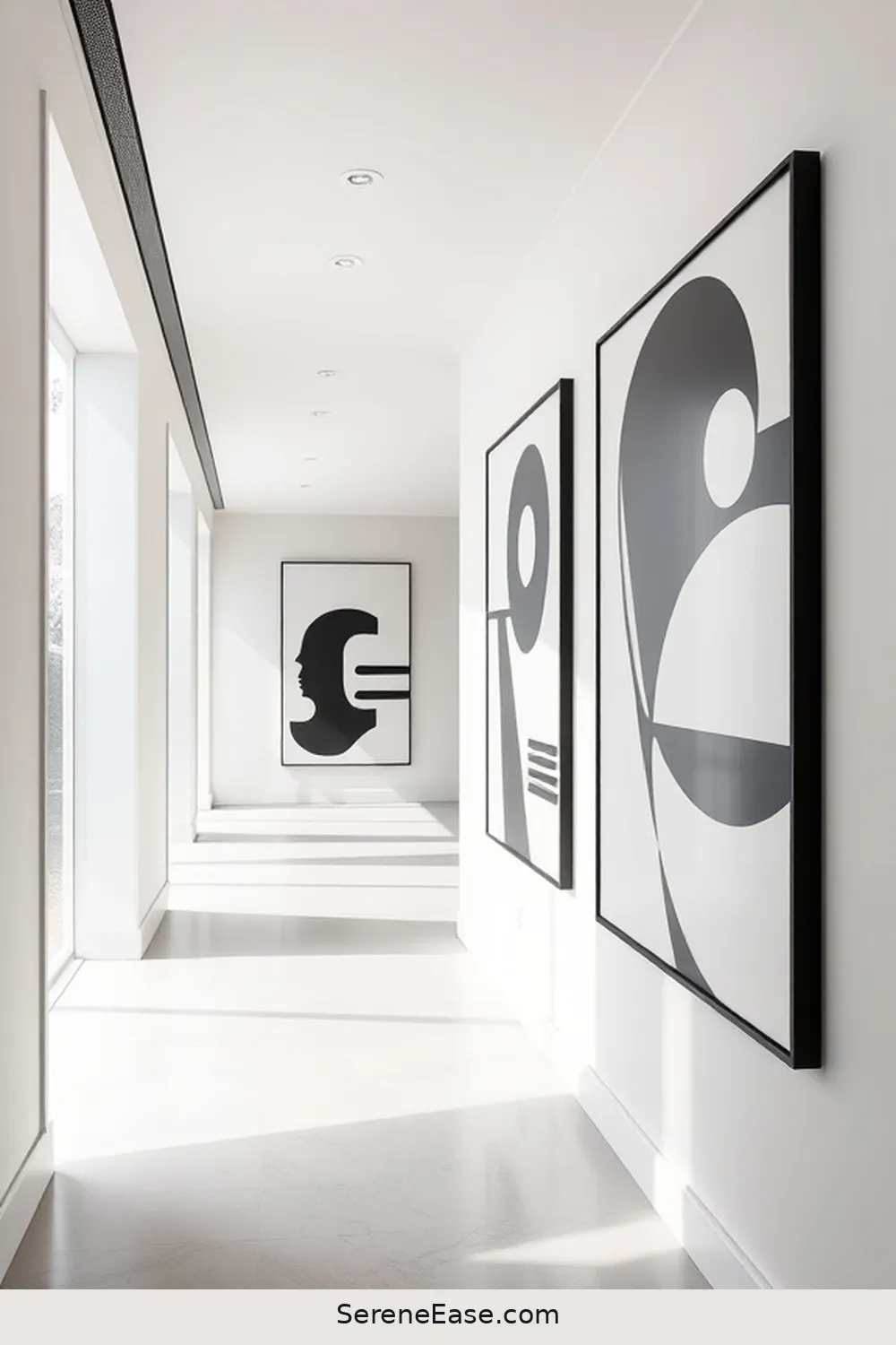 19 Ways to Achieve Black and White Minimalist Style in Your Hallway 6 Select Minimalist Wall Art for 19 Ways to Achieve Black and White Minimalist Style in Your Hallway