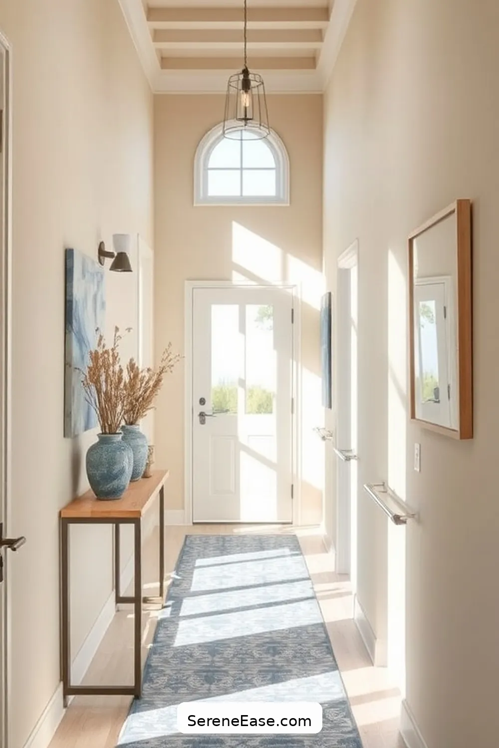 19 Ways to Achieve Monochromatic Coastal Style in Your Hallway 2 Choose a Soft Color Palette for 19 Ways to Achieve Monochromatic Coastal Style in Your Hallway