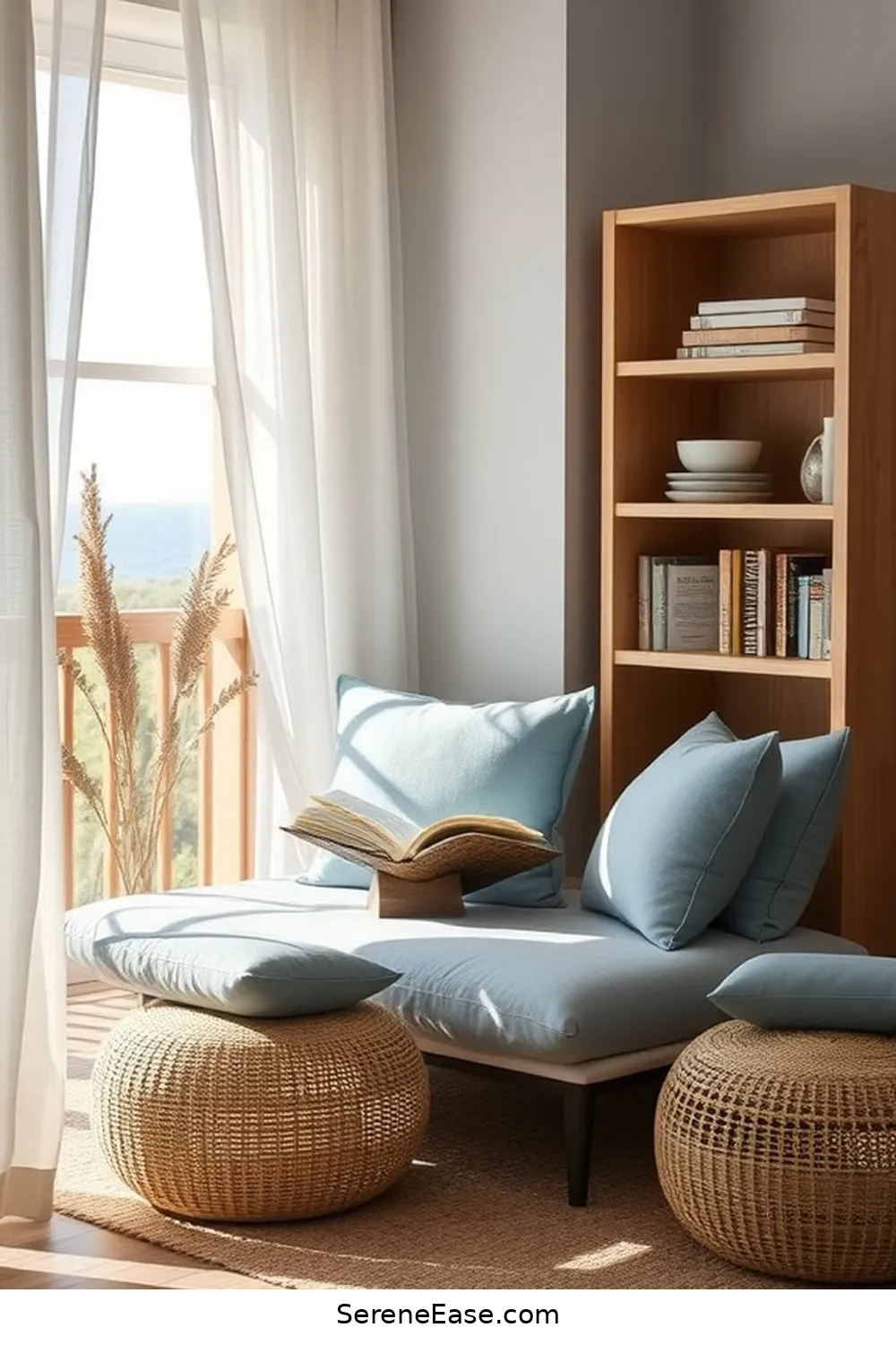 19 Ways to Achieve Monochromatic Coastal Style in Your Hallway 17 Design a Cozy Reading Nook for 19 Ways to Achieve Monochromatic Coastal Style in Your Hallway