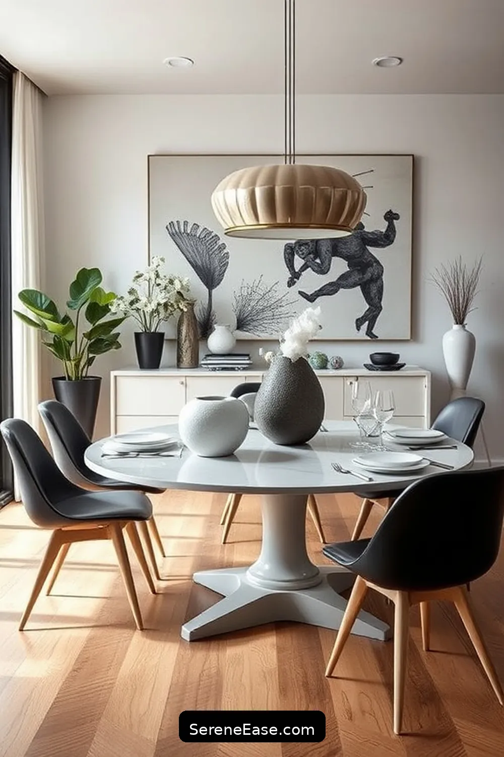 19 Ways to Achieve Monochromatic Dining Room in Mid-Century Modern Style 20 Personalize With Unique Accessories for 19 Ways to Achieve Monochromatic Dining Room in Mid-Century Modern Style