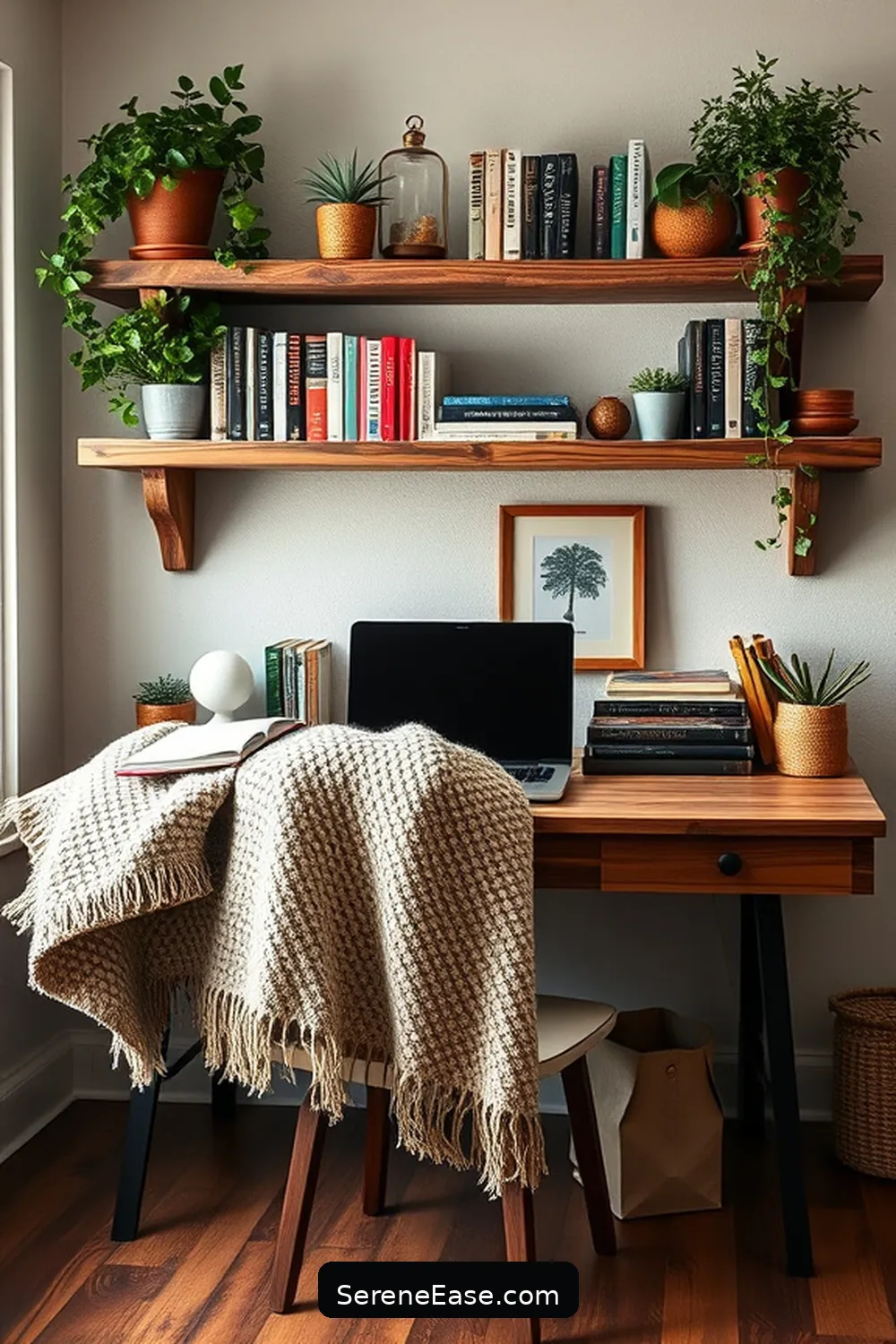 19 Ways to Achieve Monochromatic Home Office Modern Farmhouse Style 16 15. Embrace Rustic Accessories for 19 Ways to Achieve Monochromatic Home Office Modern Farmhouse Style