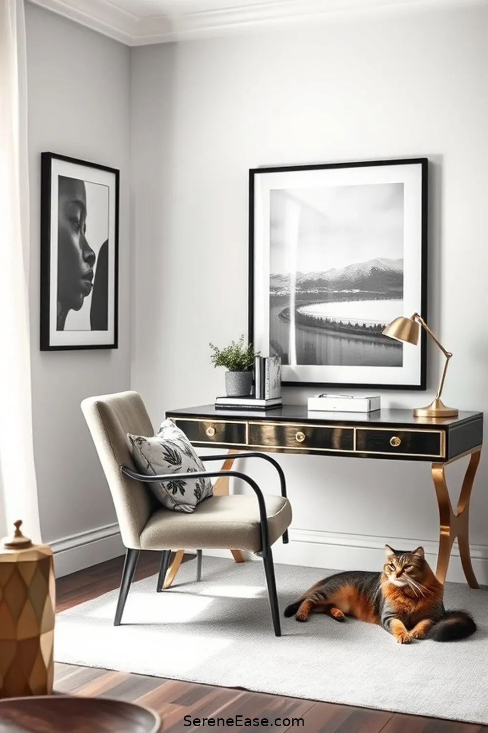 19 Ways to Achieve Monochromatic Home Office Modern Farmhouse Style 8 7. Choose Monochromatic Artwork for 19 Ways to Achieve Monochromatic Home Office Modern Farmhouse Style