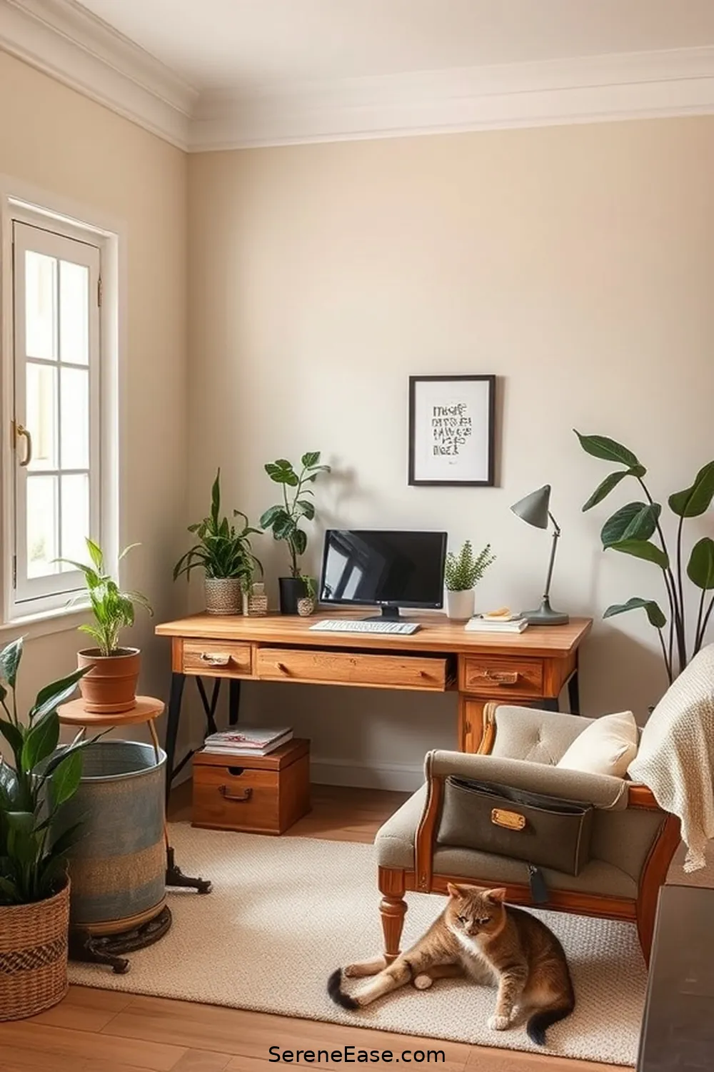 19 Ways to Achieve Monochromatic Home Office Modern Farmhouse Style 2 Choose a Neutral Color Palette for 19 Ways to Achieve Monochromatic Home Office Modern Farmhouse Style