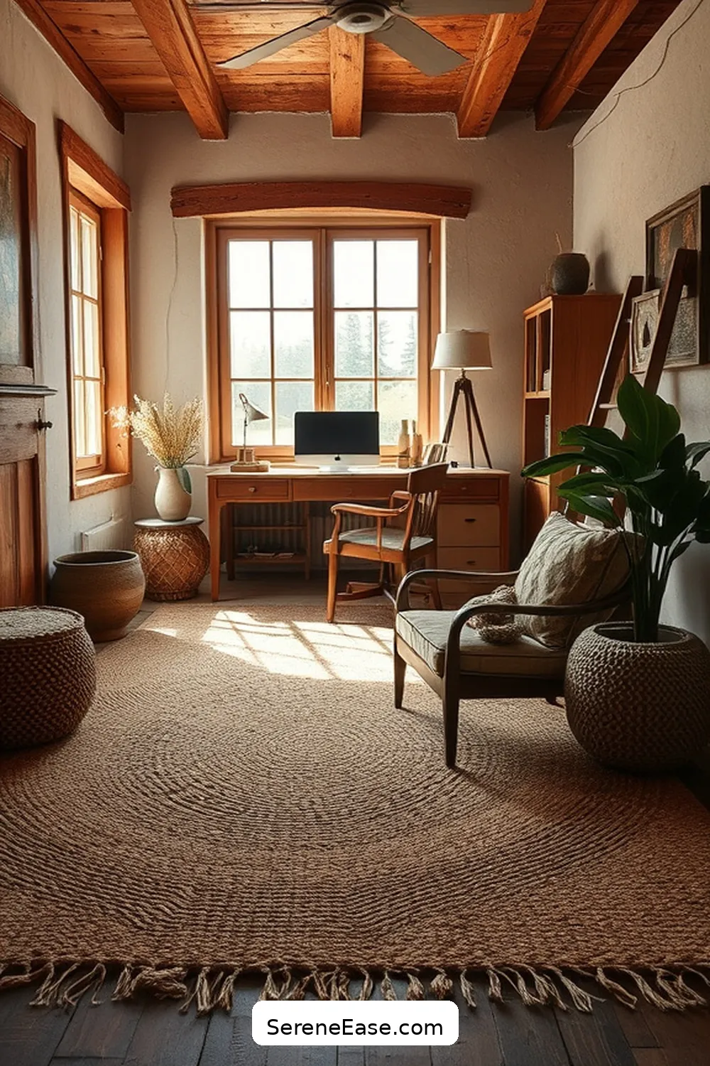 19 Ways to Incorporate Earth Tones Into Rustic Home Office Style 10 Layer Rugs in Natural Fibers for 19 Ways to Incorporate Earth Tones Into Rustic Home Office Style