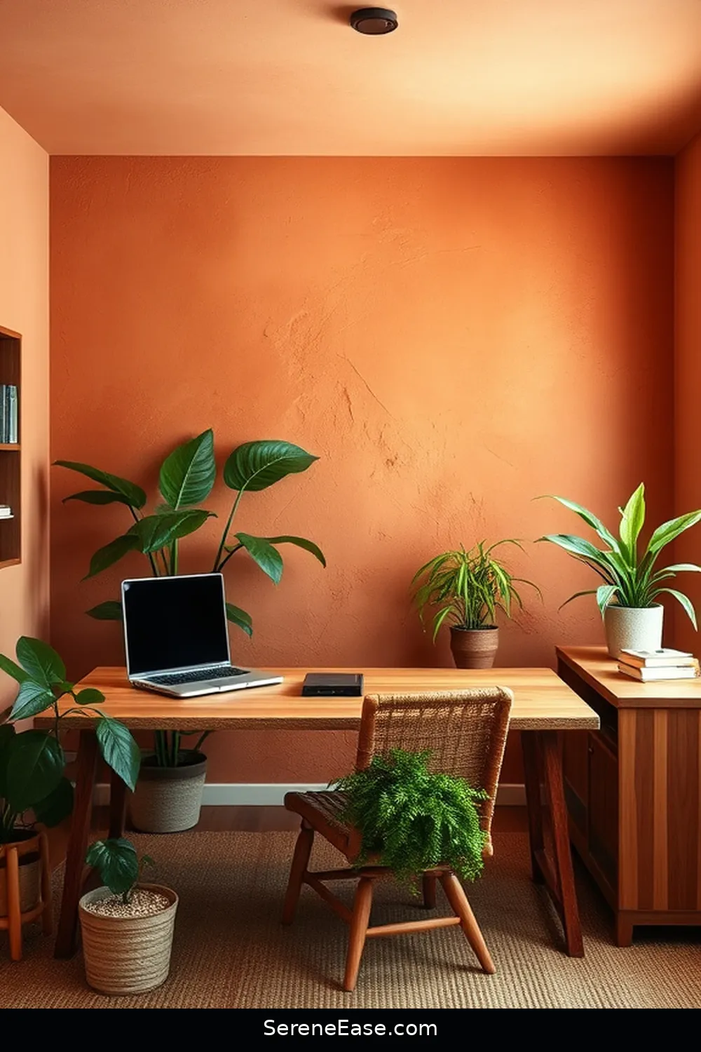 19 Ways to Incorporate Earth Tones Into Rustic Home Office Style 8 Paint an Accent Wall for 19 Ways to Incorporate Earth Tones Into Rustic Home Office Style