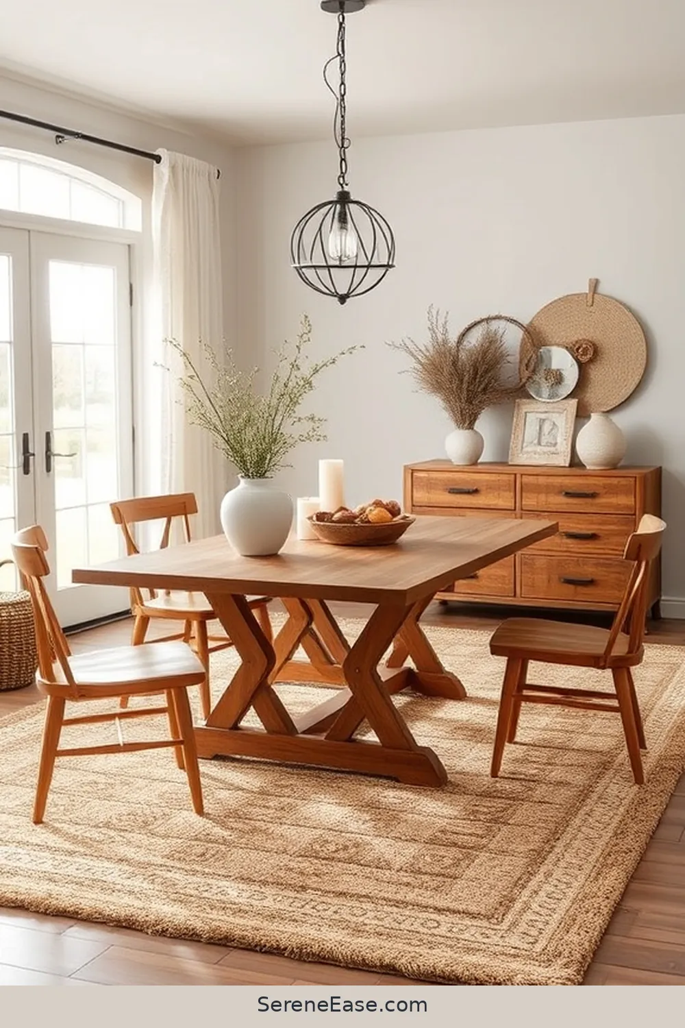 19 Ways to Incorporate Earth Tones in Modern Farmhouse Dining Room Style 13 Add Warm, Textured Rugs for 19 Ways to Incorporate Earth Tones in Modern Farmhouse Dining Room Style
