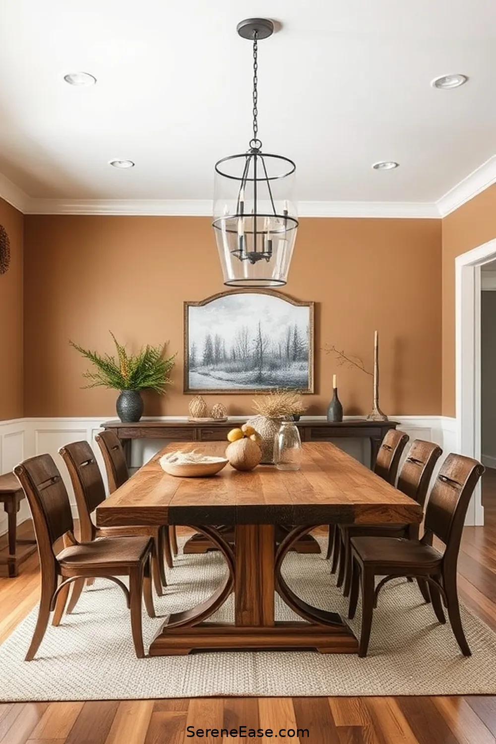 19 Ways to Incorporate Earth Tones in Modern Farmhouse Dining Room Style 8 Choose Rustic Lighting Fixtures for 19 Ways to Incorporate Earth Tones in Modern Farmhouse Dining Room Style