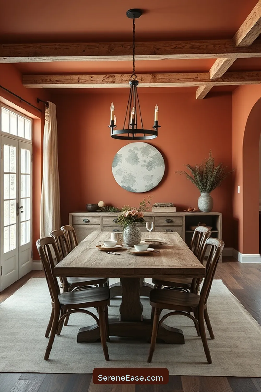 19 Ways to Incorporate Earth Tones in Modern Farmhouse Dining Room Style 2 Choose a Warm Earthy Color Palette for Walls for 19 Ways to Incorporate Earth Tones in Modern Farmhouse Dining Room Style