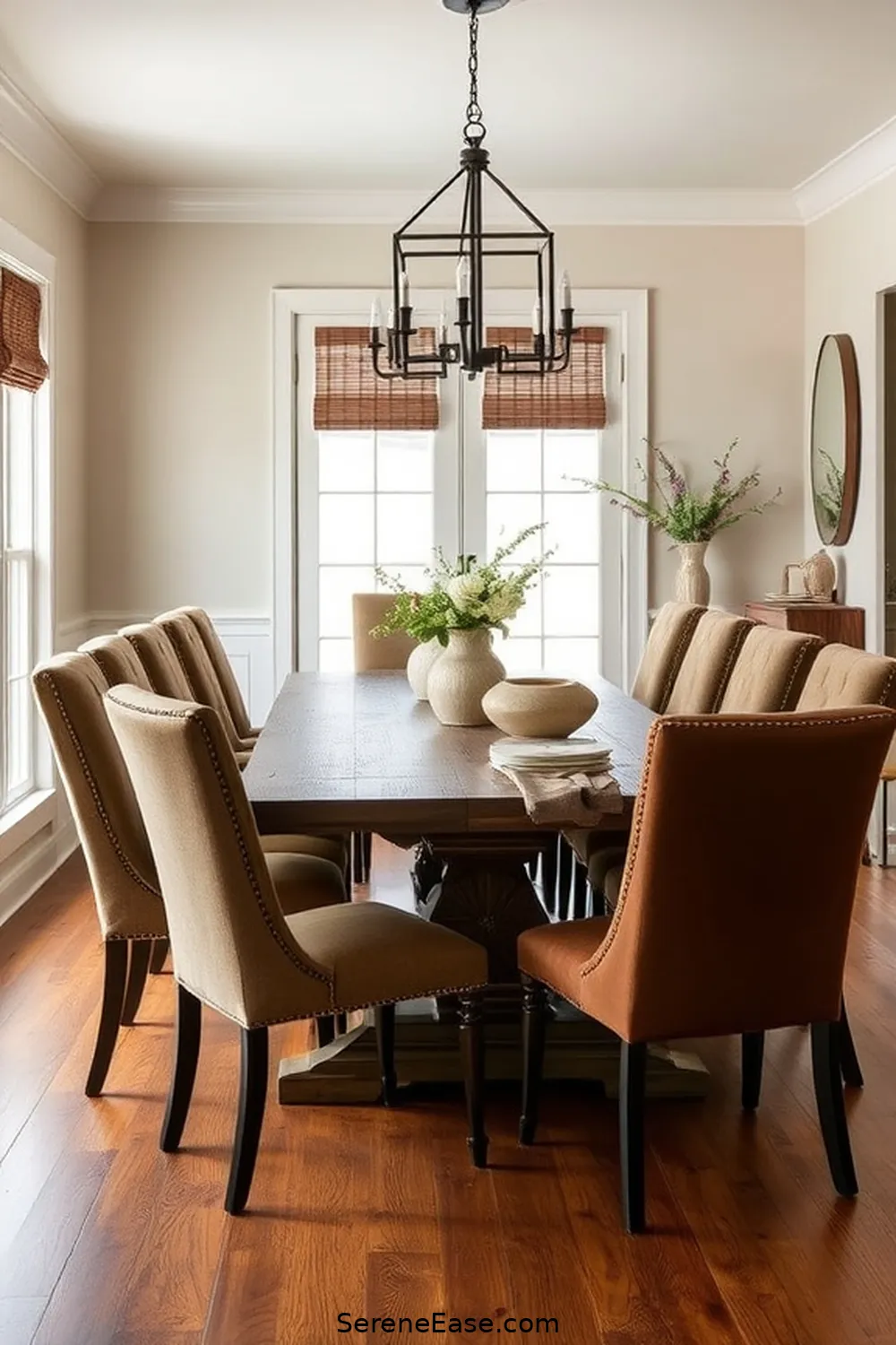 19 Ways to Incorporate Earth Tones in Modern Farmhouse Dining Room Style 6 Select Earth Tone Fabrics for Upholstery for 19 Ways to Incorporate Earth Tones in Modern Farmhouse Dining Room Style
