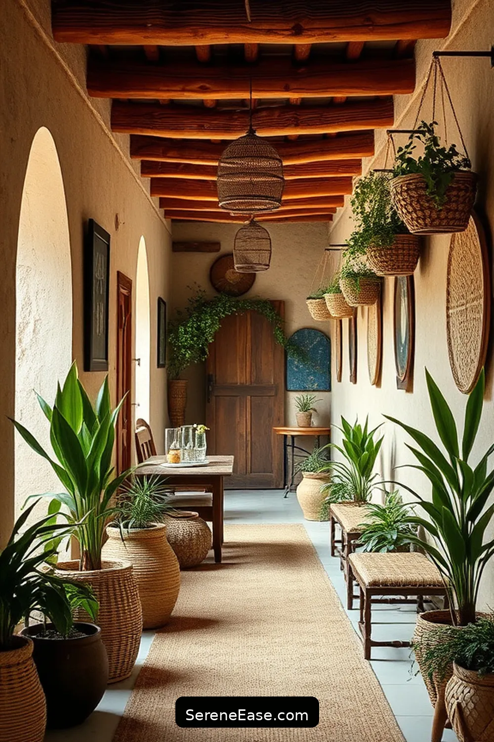 19 Ways to Incorporate Earth Tones in Your Bohemian Hallway Style 5 Incorporate Natural Wood Elements for 19 Ways to Incorporate Earth Tones in Your Bohemian Hallway Style