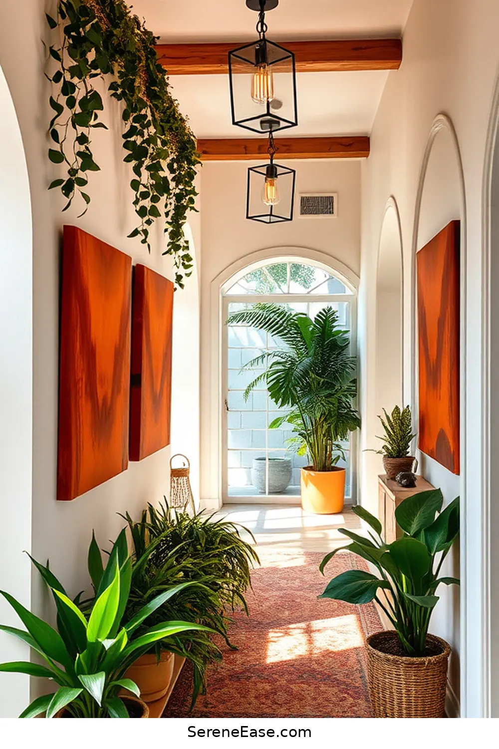 19 Ways to Incorporate Earth Tones in Your Bohemian Hallway Style 8 Introduce Earthy Artwork for 19 Ways to Incorporate Earth Tones in Your Bohemian Hallway Style