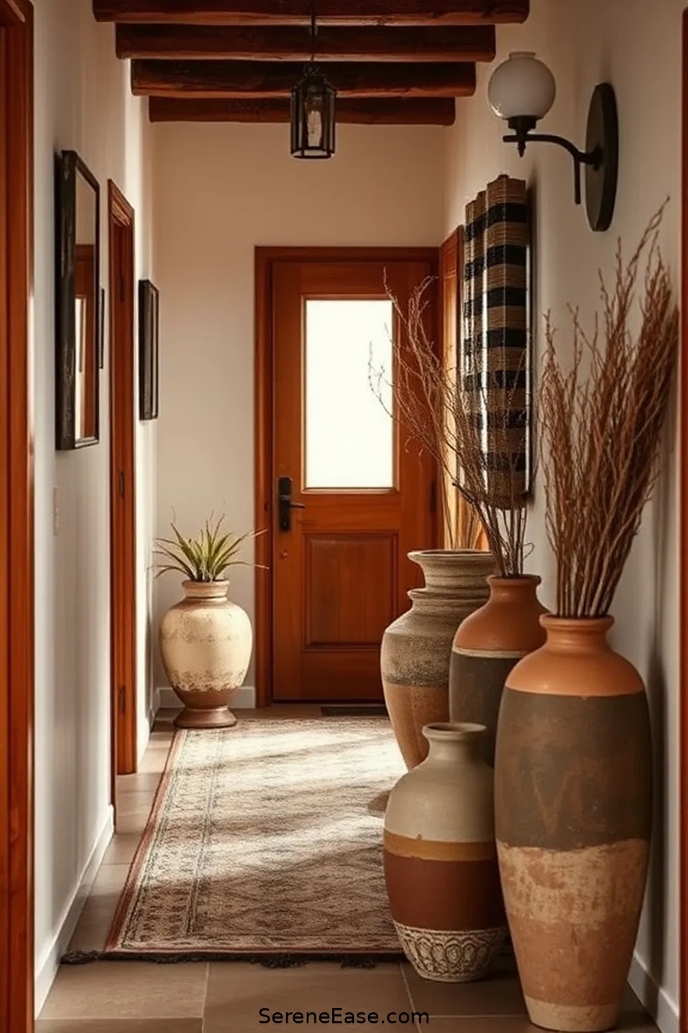 19 Ways to Incorporate Earth Tones in Your Bohemian Hallway Style 13 Use Clay and Ceramic Accents for 19 Ways to Incorporate Earth Tones in Your Bohemian Hallway Style