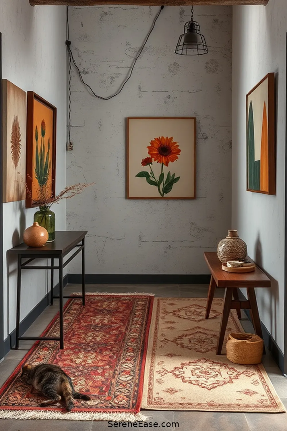 19 Ways to Incorporate Earth Tones in Your Industrial Style Entryway 19 Incorporate Earthy Prints for 19 Ways to Incorporate Earth Tones in Your Industrial Style Entryway