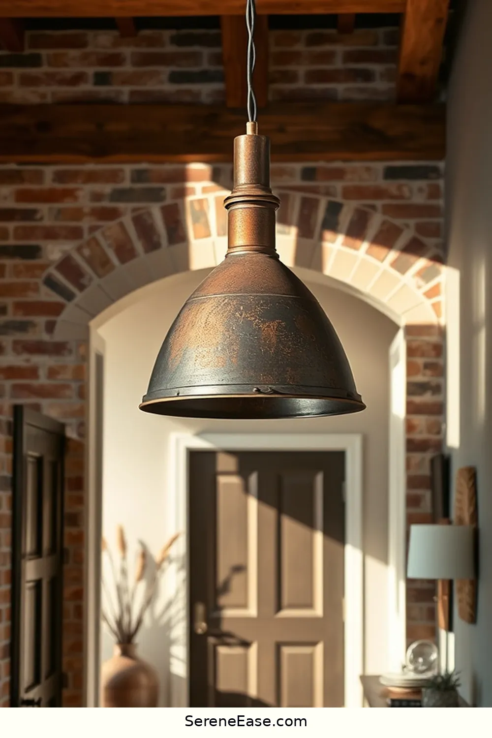 19 Ways to Incorporate Earth Tones in Your Industrial Style Entryway 8 Install an Industrial-Style Light Fixture for 19 Ways to Incorporate Earth Tones in Your Industrial Style Entryway