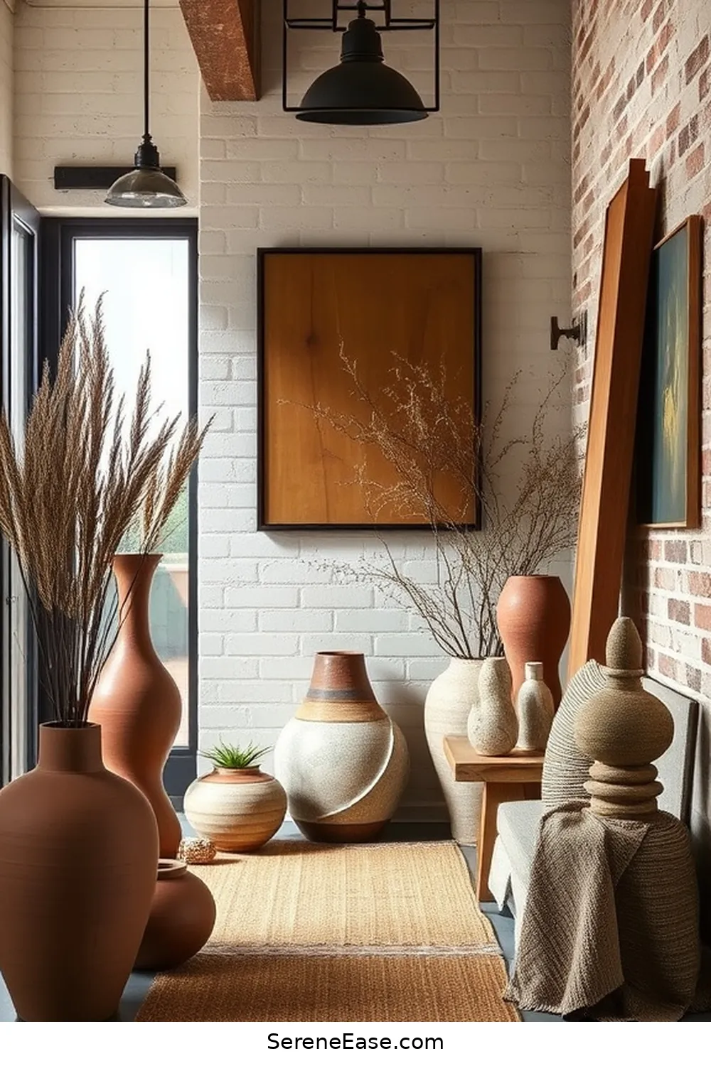 19 Ways to Incorporate Earth Tones in Your Industrial Style Entryway 16 Select Earthy Decorative Objects for 19 Ways to Incorporate Earth Tones in Your Industrial Style Entryway