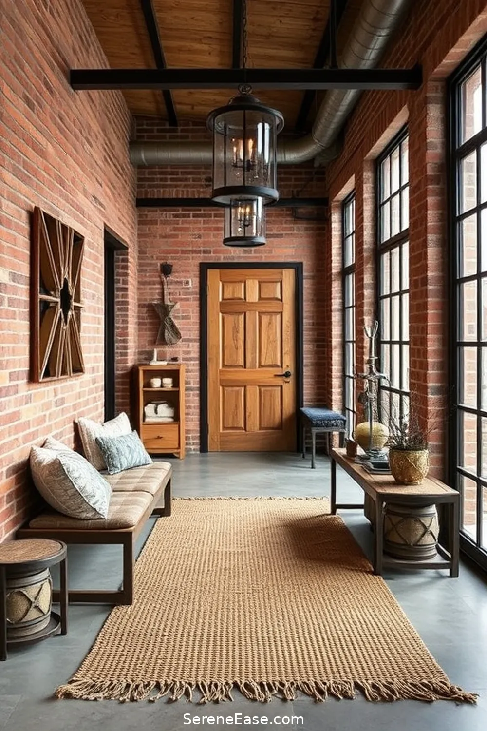 19 Ways to Incorporate Earth Tones in Your Industrial Style Entryway 4 Use Textured Fabrics for 19 Ways to Incorporate Earth Tones in Your Industrial Style Entryway