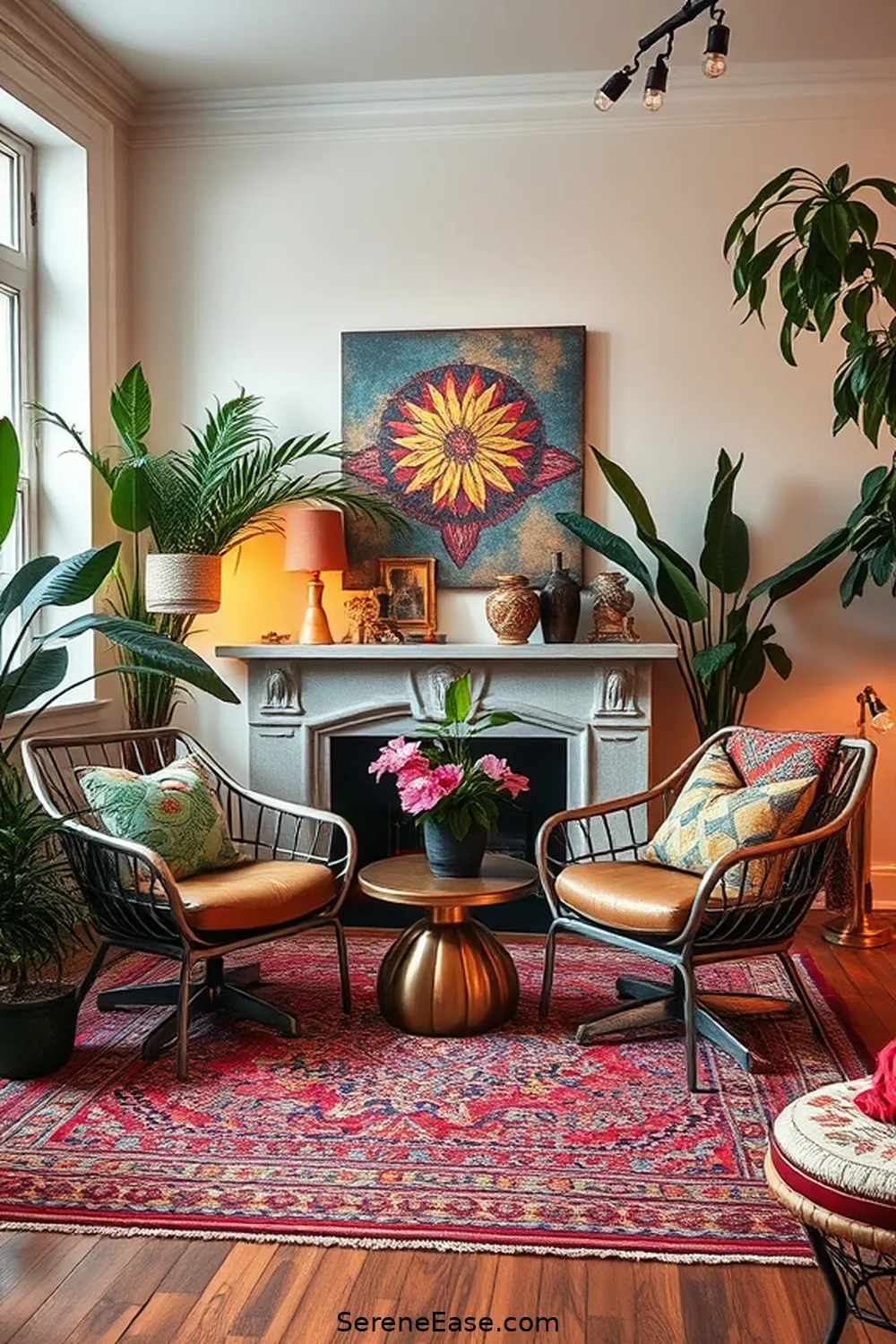 19 Ways to Incorporate Metallic Accents in Bohemian Style Living Rooms 6 Choose Metallic Accent Chairs for 19 Ways to Incorporate Metallic Accents in Bohemian Style Living Rooms