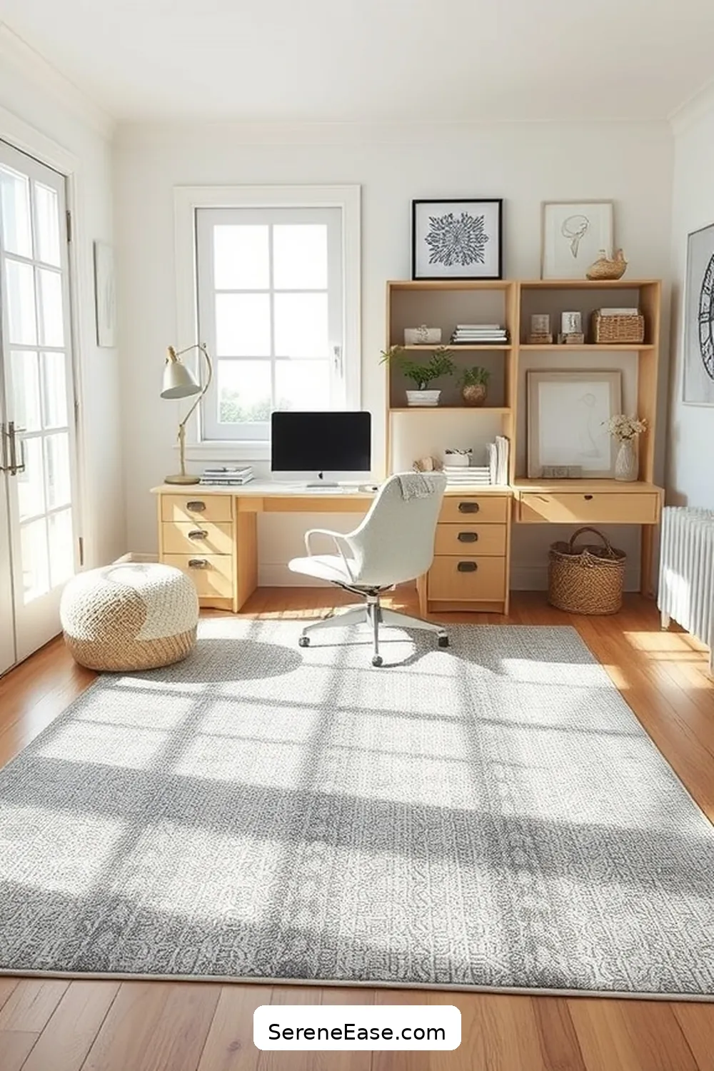19 Ways to Incorporate Metallic Accents in Coastal Home Office Style 13 Chic Metallic Rugs for 19 Ways to Incorporate Metallic Accents in Coastal Home Office Style