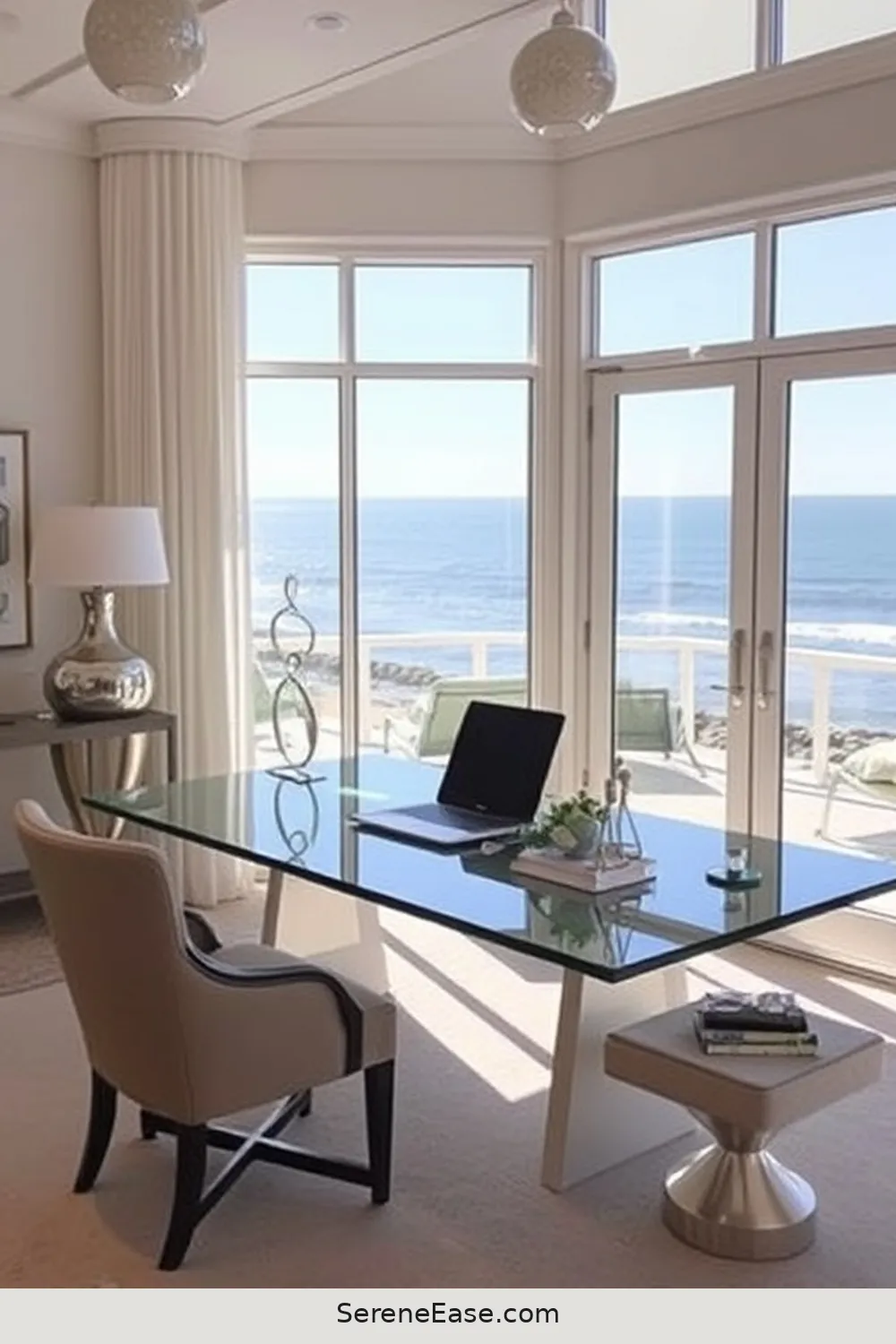 19 Ways to Incorporate Metallic Accents in Coastal Home Office Style 12 Coastal-Inspired Metallic Sculptures for 19 Ways to Incorporate Metallic Accents in Coastal Home Office Style