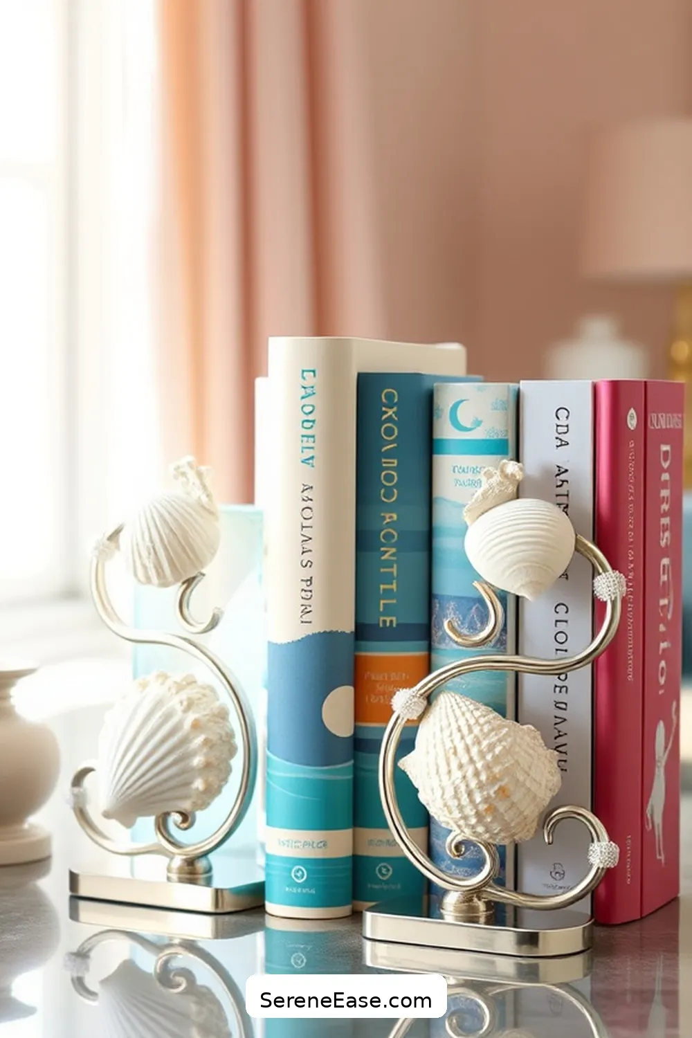 19 Ways to Incorporate Metallic Accents in Coastal Home Office Style 10 Stylish Metallic Bookends for 19 Ways to Incorporate Metallic Accents in Coastal Home Office Style
