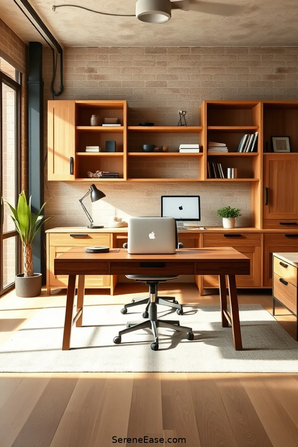 19 Ways to Incorporate Neutral Tones in Your Industrial Home Office Style 5 Select Wooden Furniture for 19 Ways to Incorporate Neutral Tones in Your Industrial Home Office Style