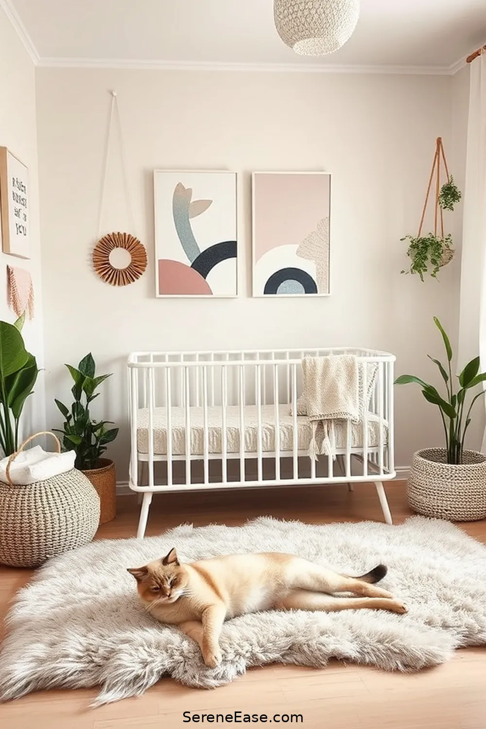 19 Ways to Incorporate Pastels Into Bohemian Nursery Style 9 Hang Pastel Wall Art for 19 Ways to Incorporate Pastels Into Bohemian Nursery Style
