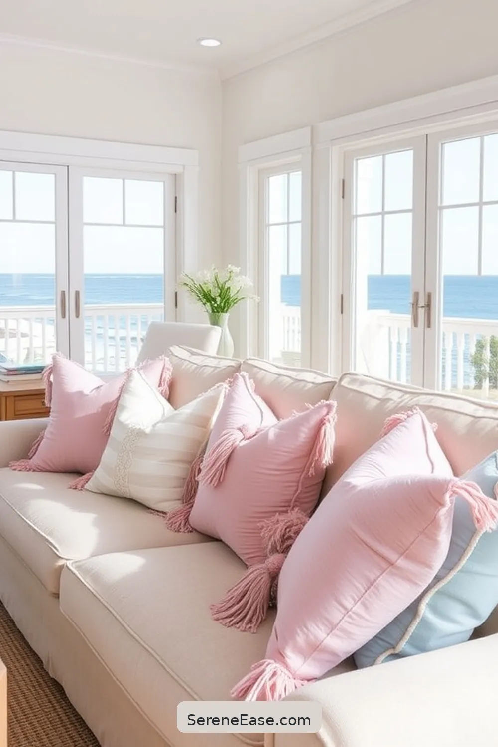 19 Ways to Incorporate Pastels in Coastal Living Room Style 3 Use Pastel Throw Pillows for 19 Ways to Incorporate Pastels in Coastal Living Room Style