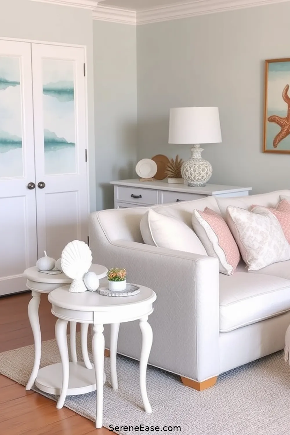 19 Ways to Incorporate Pastels in Coastal Living Room Style 14 Utilize Pastel Accent Tables for 19 Ways to Incorporate Pastels in Coastal Living Room Style