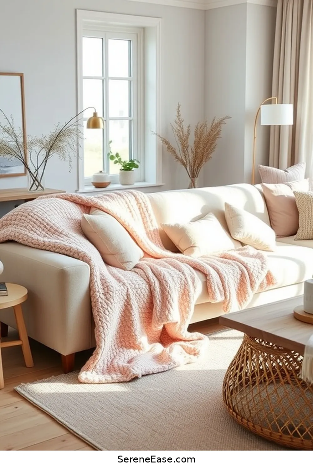 19 Ways to Incorporate Pastels in Scandinavian Style Living Rooms 4 Incorporate Pastel Throws for Cozy Texture for 19 Ways to Incorporate Pastels in Scandinavian Style Living Rooms