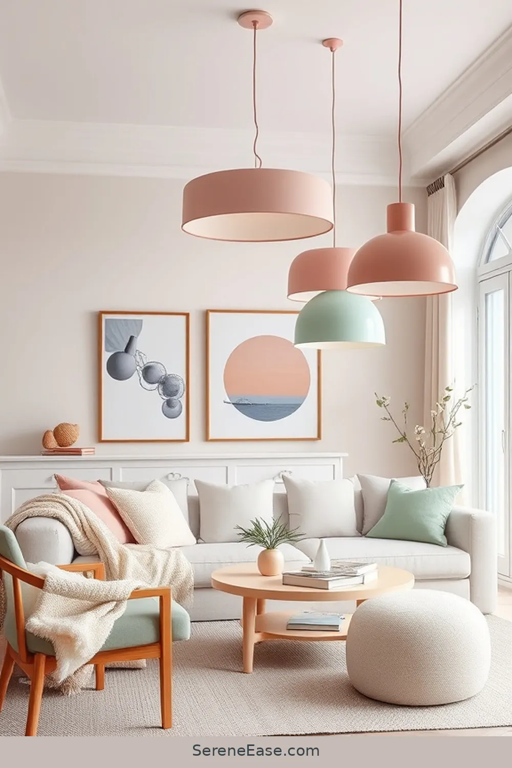 19 Ways to Incorporate Pastels in Scandinavian Style Living Rooms 8 Layer Pastel Lighting Fixtures for 19 Ways to Incorporate Pastels in Scandinavian Style Living Rooms