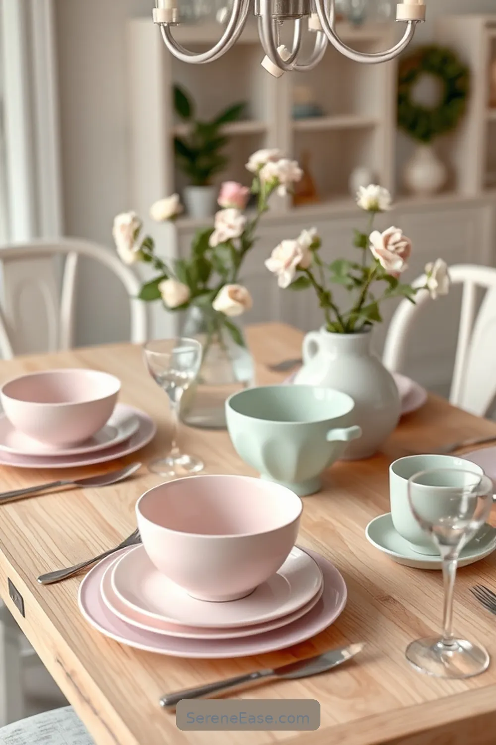 19 Ways to Incorporate Pastels in Scandinavian Style Living Rooms 9 Mix Pastel Tableware for Dining Areas for 19 Ways to Incorporate Pastels in Scandinavian Style Living Rooms