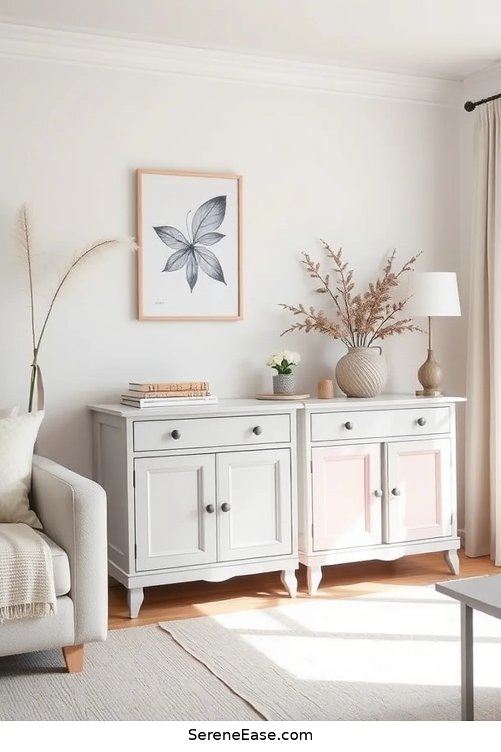 19 Ways to Incorporate Pastels in Scandinavian Style Living Rooms 20 Use Pastel Paint on Accent Furniture for 19 Ways to Incorporate Pastels in Scandinavian Style Living Rooms