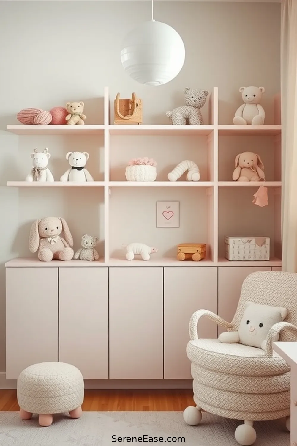 19 Ways to Incorporate Pastels in a Mid Century Modern Nursery Style 18 Use Pastel Shelving for 19 Ways to Incorporate Pastels in a Mid Century Modern Nursery Style